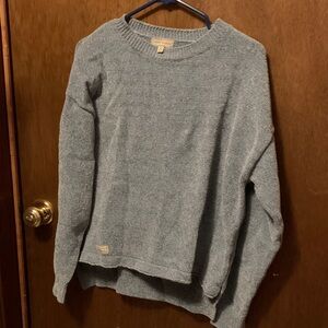 Simply Southern Heathered Blue Crew Neck Sweater